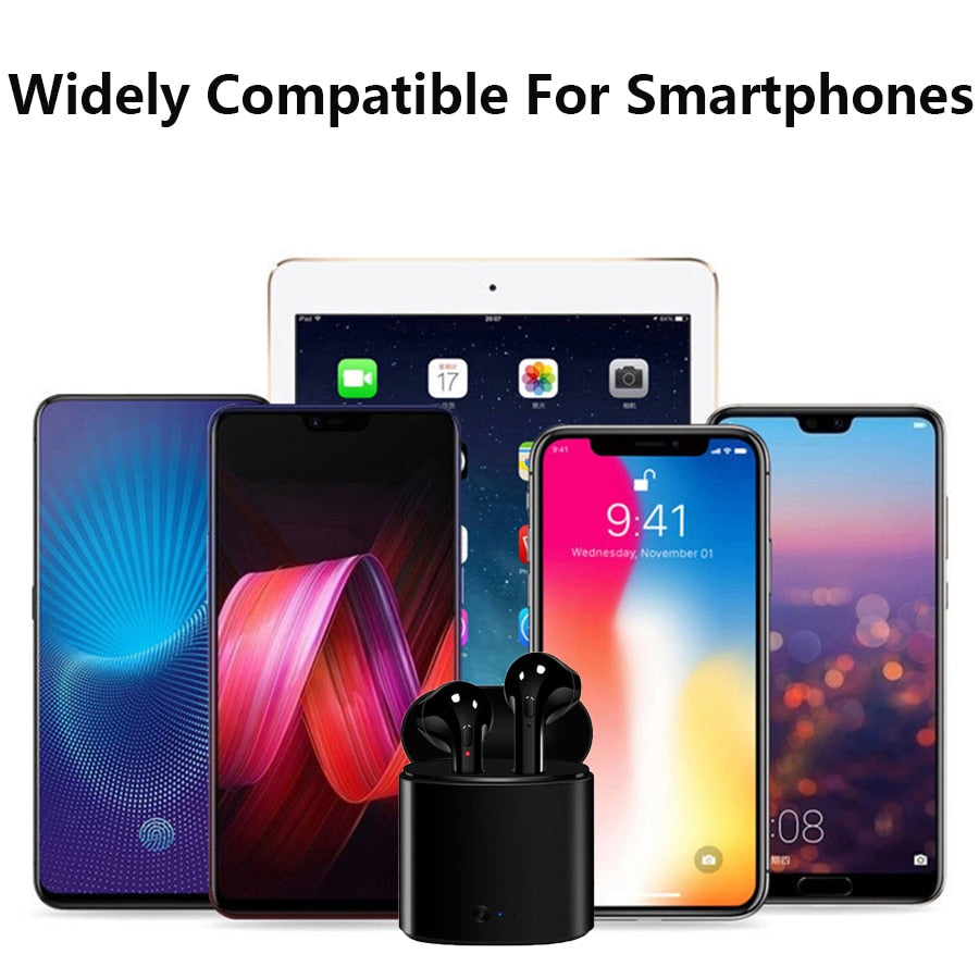 Hot Sale I7s TWS Bluetooth Earphone For All Smart Phone Sport headphones Stereo Earbud Wireless Bluetooth Earphones In-ear